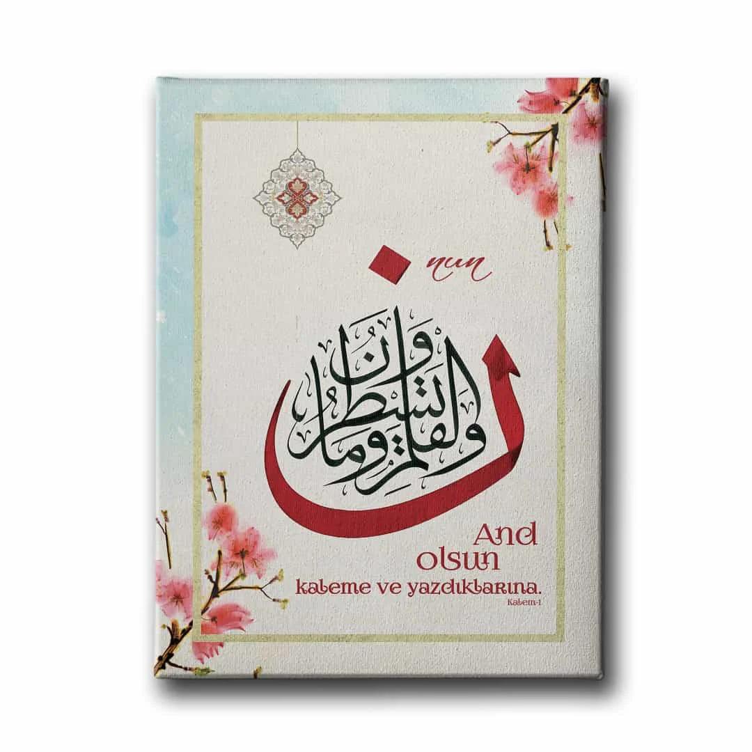 Nun Kalem Suresi 1.ayet  Hat Tablo