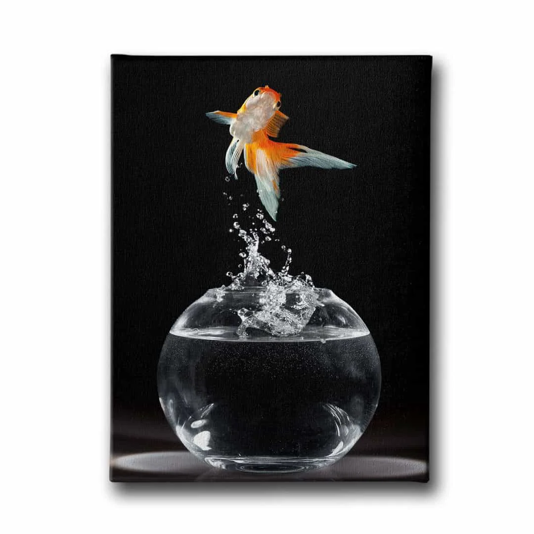 Akvaryum Balik Kanvas Tablo