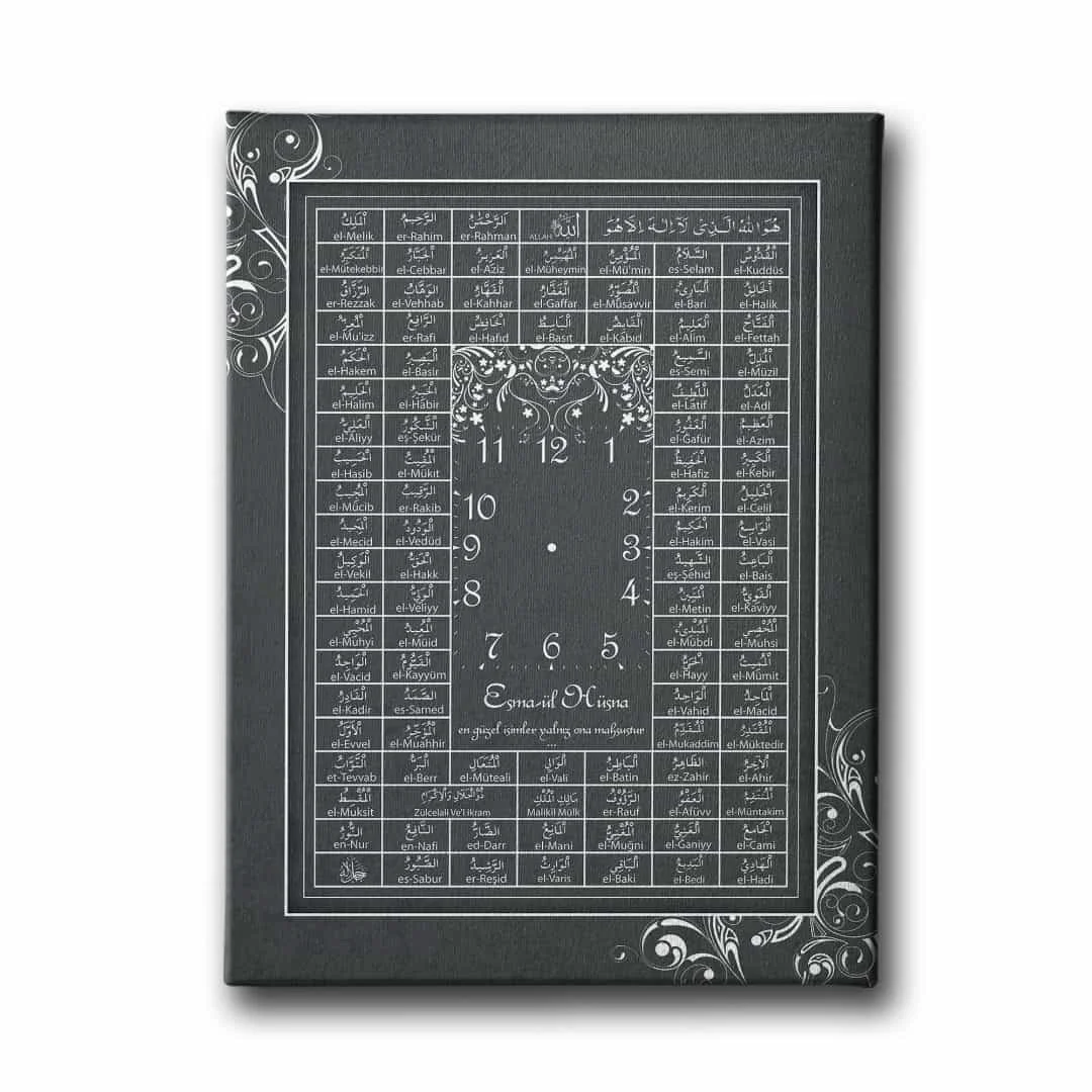 Esma-ul Husna Saatli Tablo