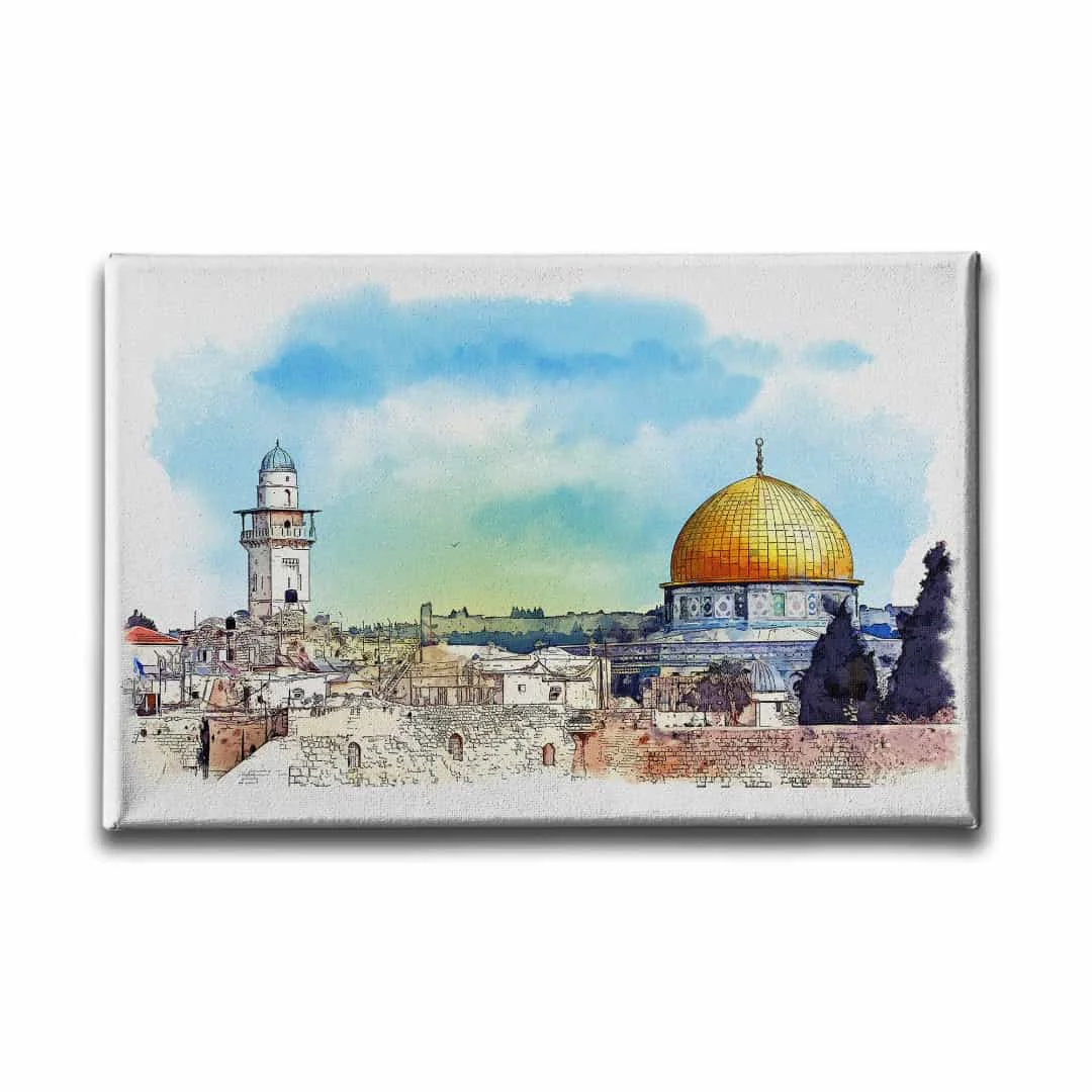 Mescid-i Aksa Yagli Boya Tablo