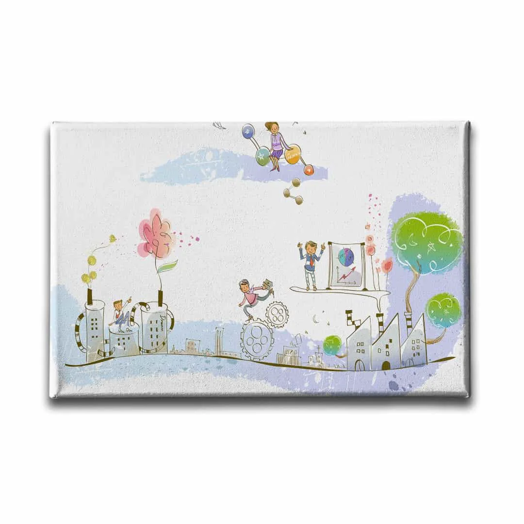 Cocuklarin Dunyasi  Kanvas Tablo