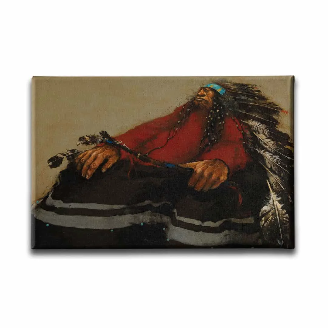 Kizilderili Erkek Portresi  Canvas Tablo