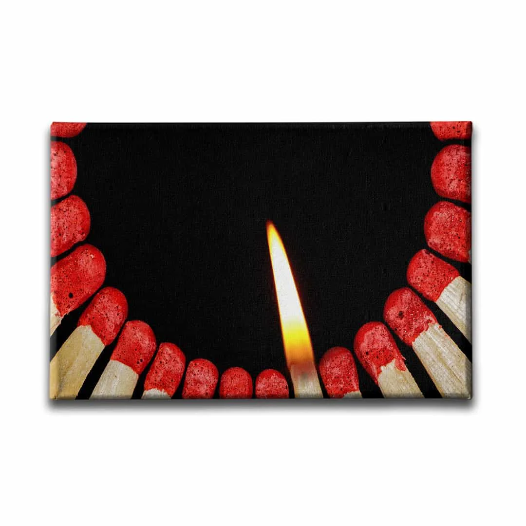Ates Ve Kibrit  Canvas Tablo