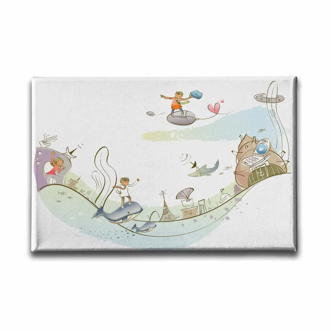 Cocuk Ruyasi  Kanvas Tablo