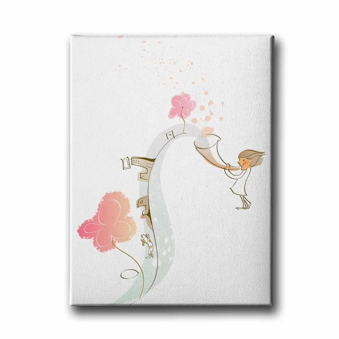 Cocuk Muzikali Kanvas Tablo