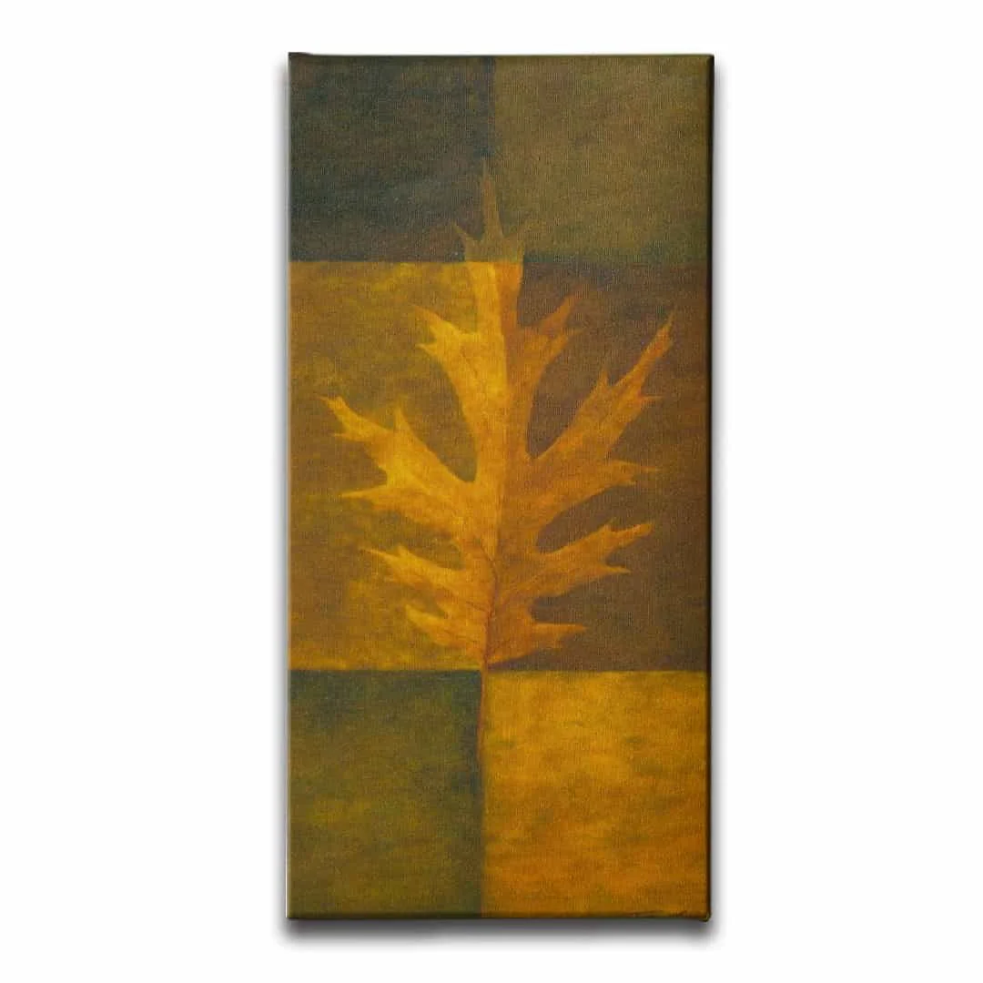 Yaprak Figuru Kanvas Tablo