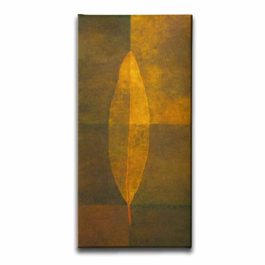 Yaprak Figuru Kanvas Tablo