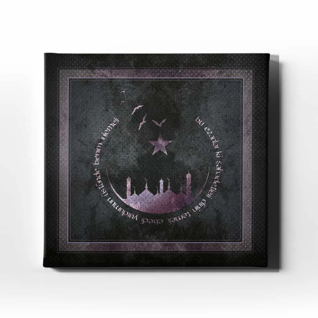 Istiklal Marsi Kanvas Tablo