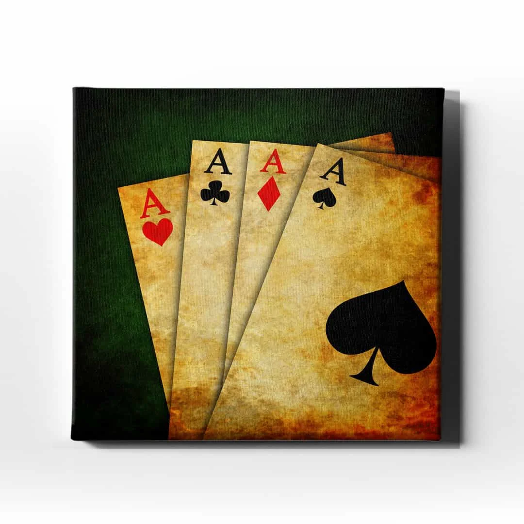 Iskambil Kagidi Canvas Tablo