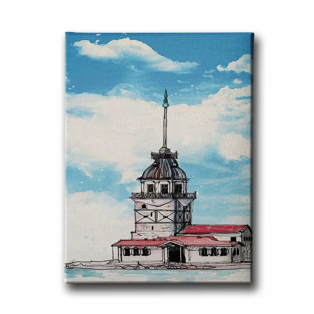 Kiz Kulesi Kanvas Tablo