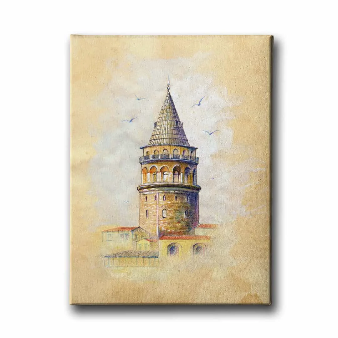 Galata Kulesi Canvas Tablo