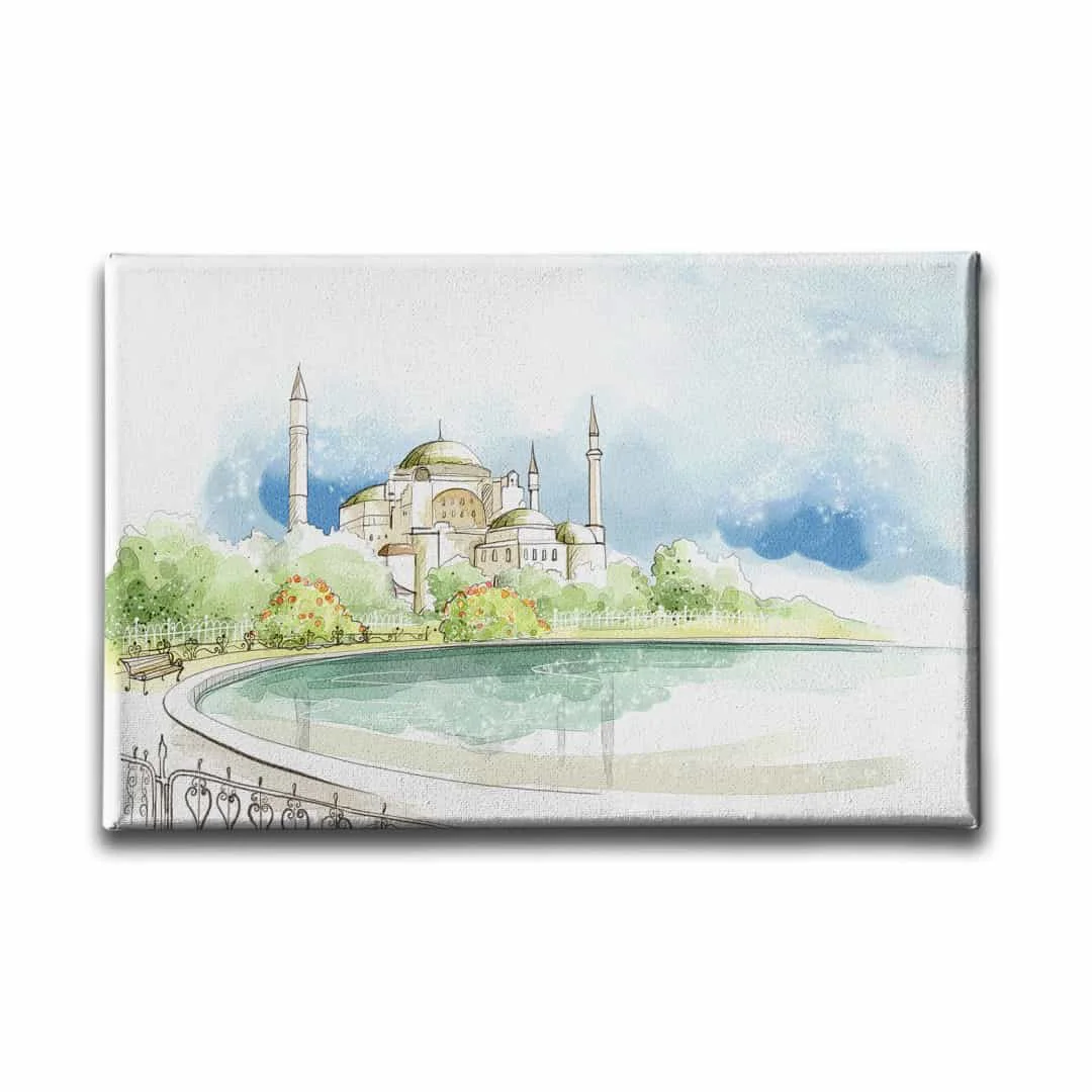 Ayasofya Sulu Boya Tablo