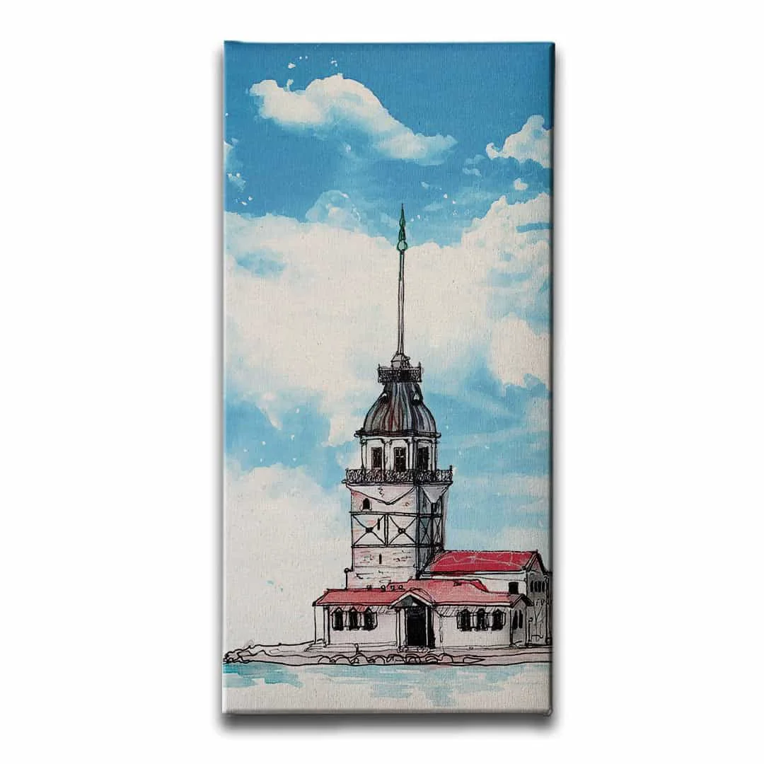 Kiz Kulesi Kanvas Tablo
